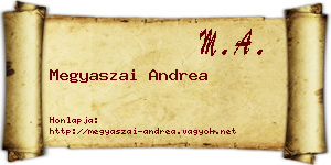 Megyaszai Andrea névjegykártya